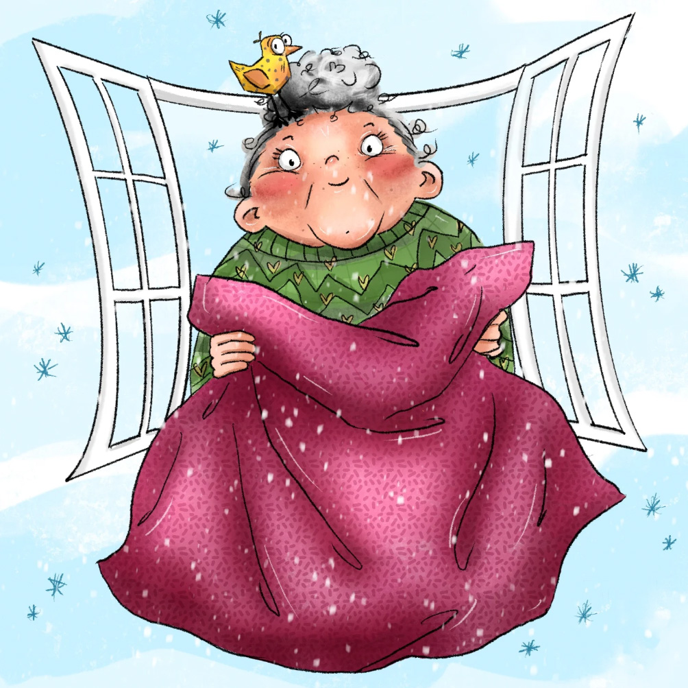 Illustration Frau Holle Kinderbuch Illustratorin Illustration Frau Holle